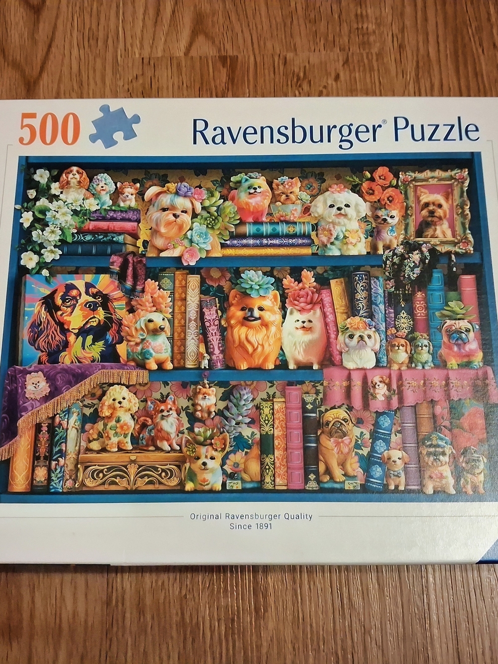 Ravensburger 500 pc Precious Porcelain Pups by B. Ashwood 2025 Jigsaw Puzzle NIB